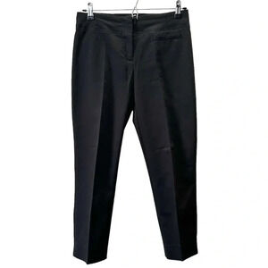 Ricki’s Slim Fit  Ankle Slit Cropped Pants Cotton Sateen Black Size 0